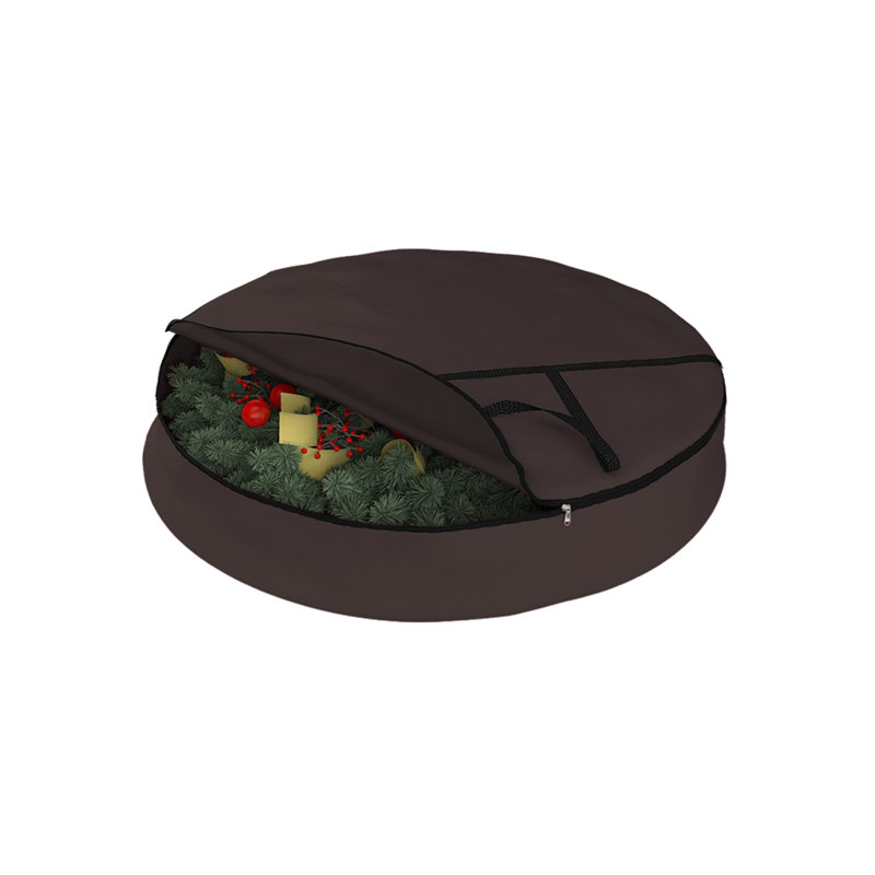 Wreath Storage, 17.8cm H x 50.8cm W x 2.5cm D, Brown