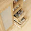 Rattan Buffet Cabinet With Adjustable Shelf, Sideboard With Drawers For Living Room, Kitchen, Entryway-1234209788