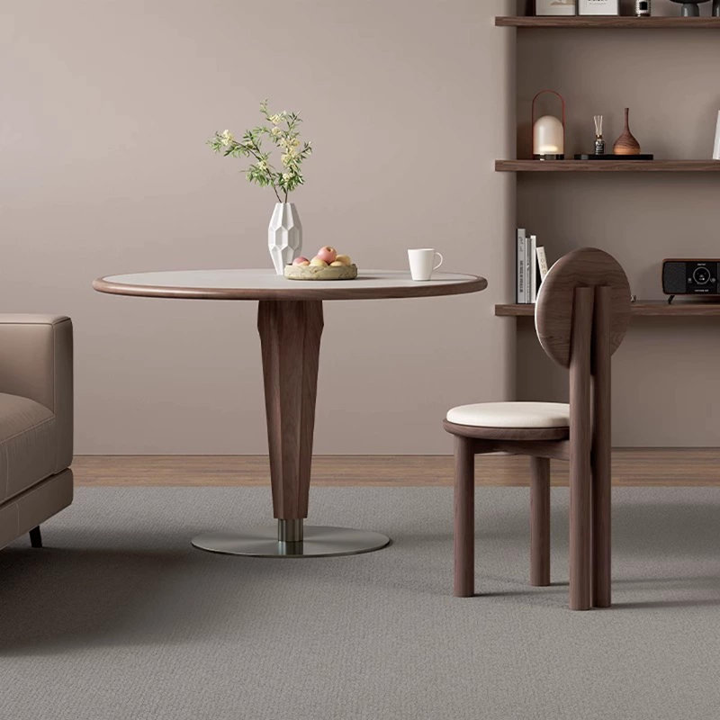 Table de salle à manger White Borwn, H 29,53 po x L 39,37 po x l 39,37 po