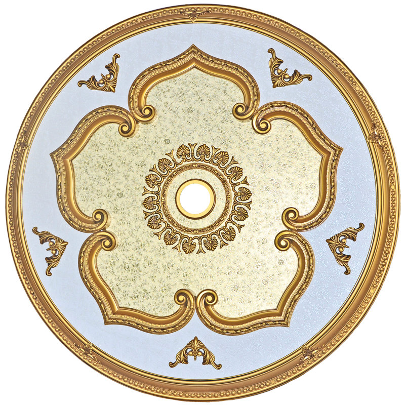 Médaillon de plafond rond, Or