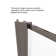Sopora 33.13'' - 34.88'' W x 67'' H Framed Shower Door with Glass