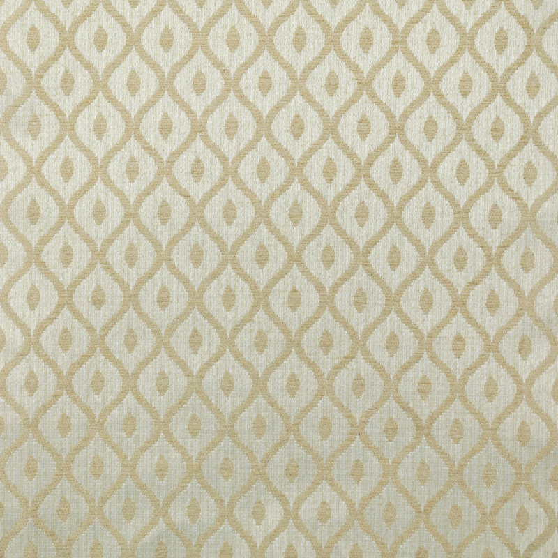 Upholstered Bench, Gold, Trellis