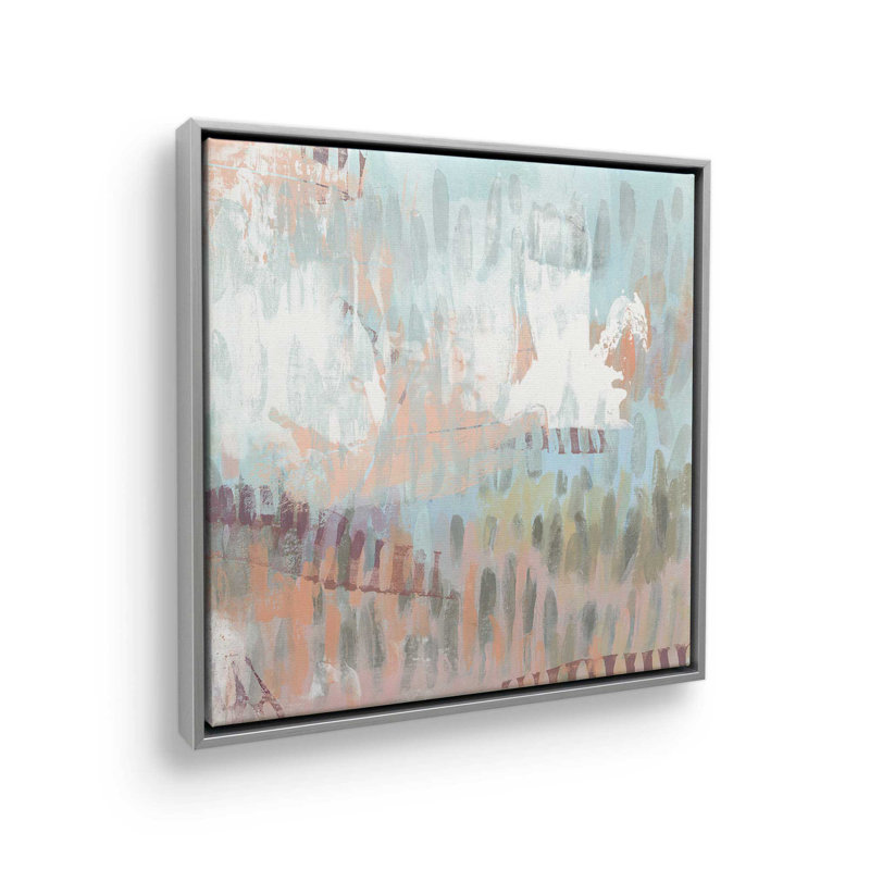 «Timed Notation II» par June Erica Vess, reproduction d'art sur toile, Argent argent, H 12 po x l 12 po