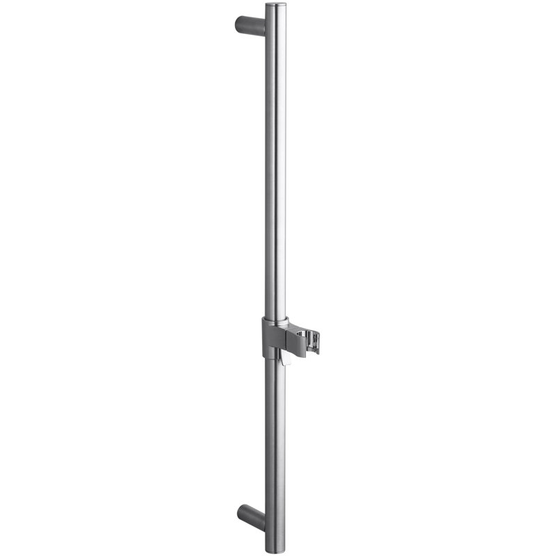 Barre de douche, Chrome brossé