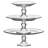 Libbey Selene 3-Tier Glass Footed Server Set