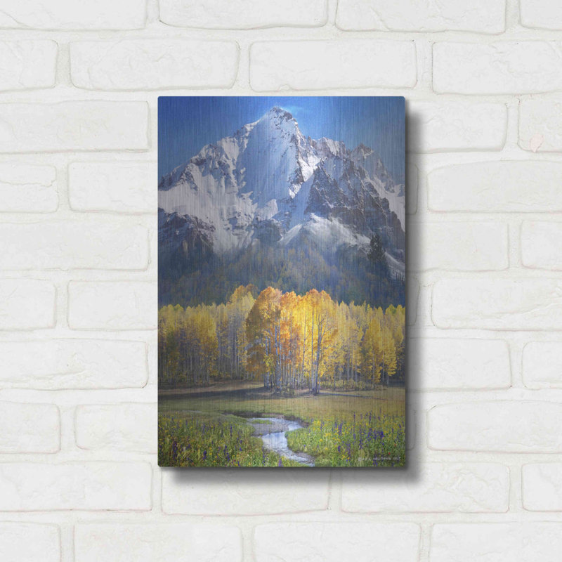 " Idyllic Mountain " by Chris Vest, 12" W x 16" H x 0.13" D
