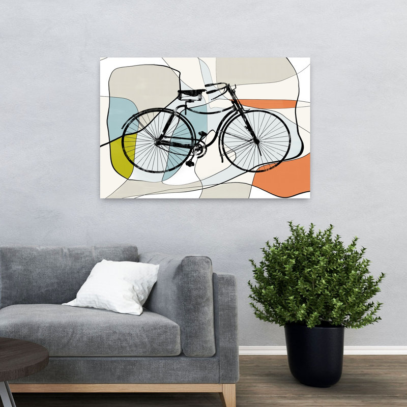Art contemporain, art moderne abstrait, H 32 po x l 48 po