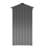 Waterproof Outdoor Storage Cabinet With Shelves, Lockable Metal Tool Shed-114639310