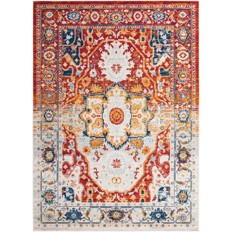 Ikat Indoor Rug, Rectangle 7' x 10'
