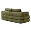 Canapé-lit convertible, canapé de plancher pliable en velours côtelé et coussins, multifonctionnel pour le salon et la chambre à coucher, vert-128896584