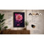 Pink Gerbera Geometric Botanical - Framed Print-1860888918-1860888919