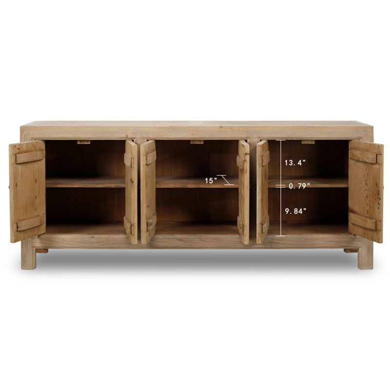 Hibba 89'' W Solid Wood Buffet