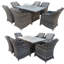 Rectangular 7 - Piece 6 - Person 160Cm L Outdoor Lounge Table Set