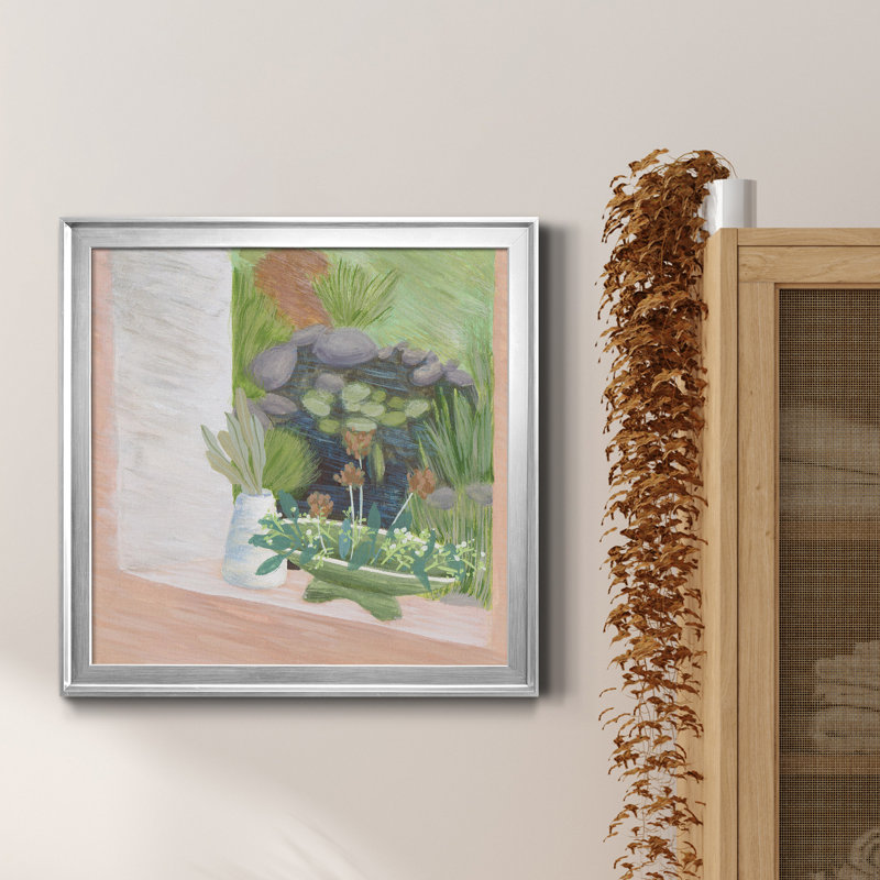 25_Window Plants II - reproduction encadrée de qualité supérieure - prête à être accrochée, H 30,5 po x l 30,5 po x P 1,5 po