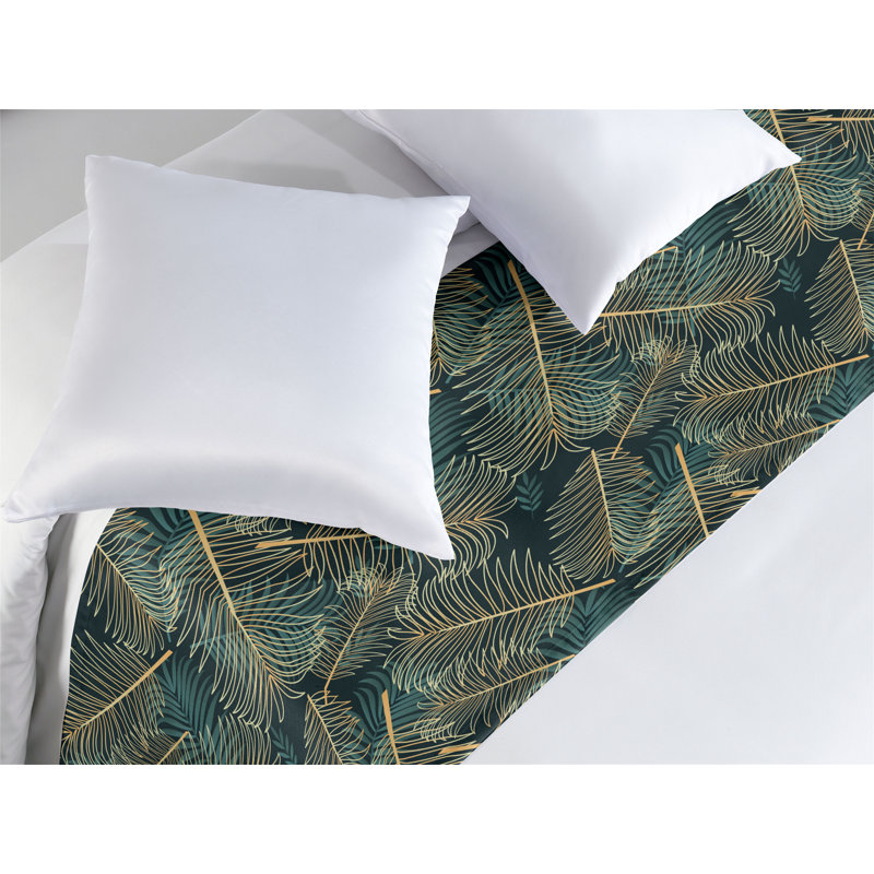 Foulard de lit Ambesonne Tropical Jungle Minimalist Exotics, Très grand lit