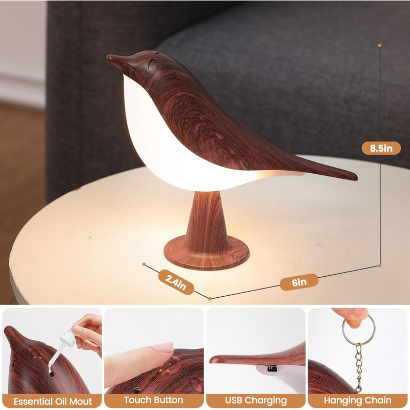 Metal Table Lamp, Red