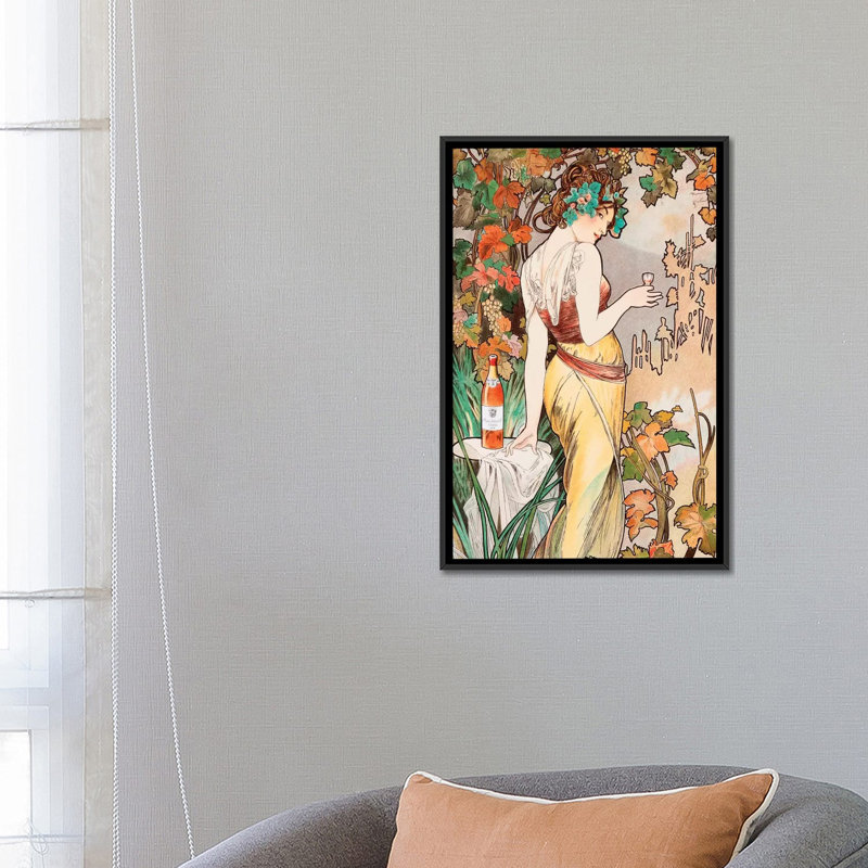 « cognac », reproduction sur toile, H 18 po x l 12 po x P 1,5 po, Toile tendue, Pas de tapis