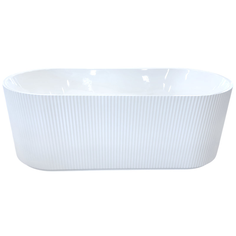 RIVIERA 66” Oval Fluted Freestanding Tub