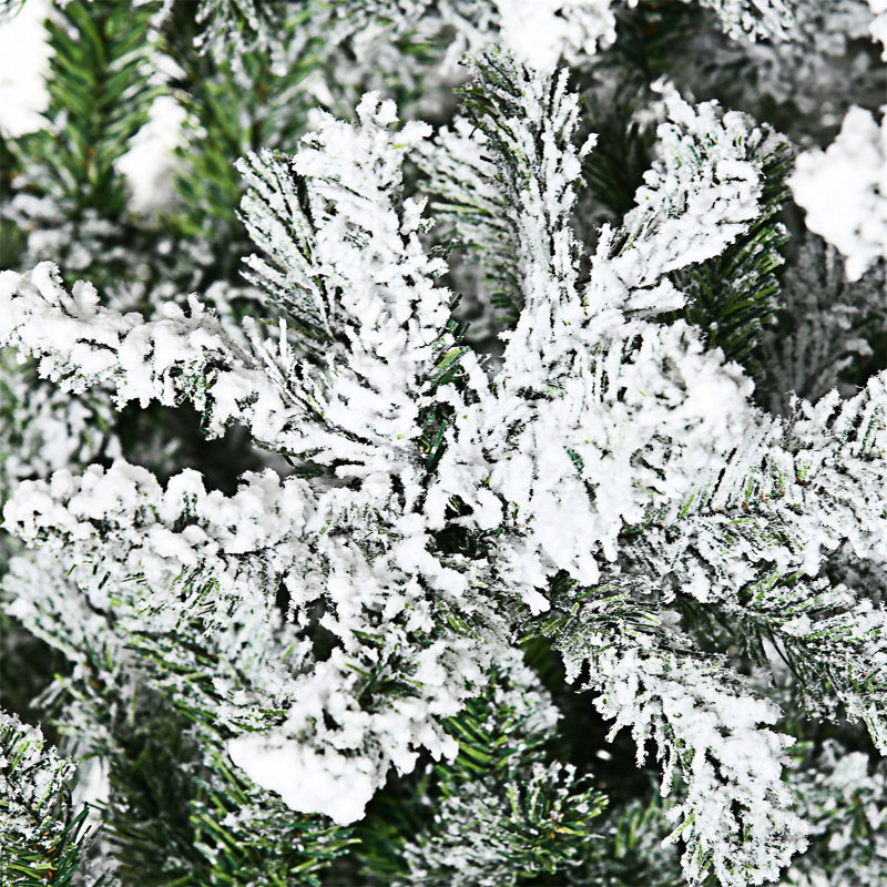 Grand arbre de Noël artificiel enneigé enneigé, 8'10"