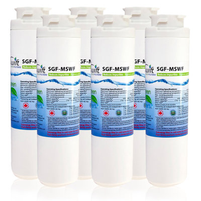 Swift Green Filters SGF-MSWF Compatible Refrigerator Water Filter for GE MSWF, MSWF3PK, MSWFDS, EFF-6022A, 101820A, -6 Pack