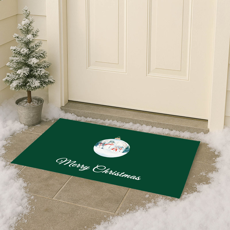 Paillasson Merry Christmas, Evergreen, L 21 po x L 34 po