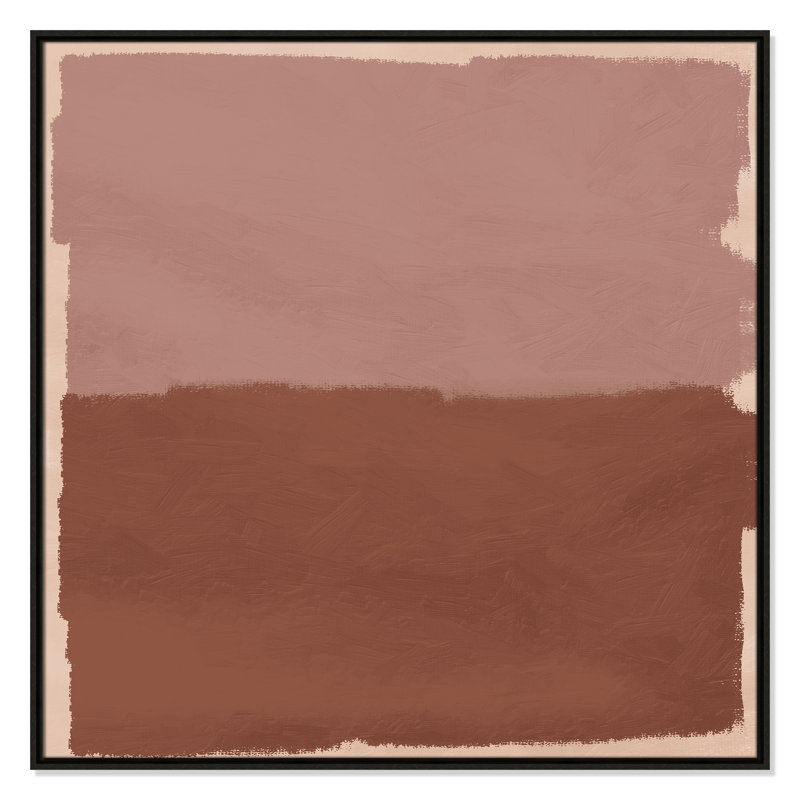 «Hollow Delight», reproduction carrée par Marcus Prime, H 37,5 po x l 37,5 po, Espresso