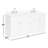 Hamlet 73'' Double Bathroom Vanity with White Quartz Top-60199498