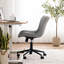 Swivel Adjustable Office Chair Ergonomic Faux Leather Desk Chair with Backrest Comfortable Padded Executive Chair for Home Office, Vanity Room-678384578