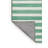 Machine Washable Horizontal Stripes Green Area Rug-586650573