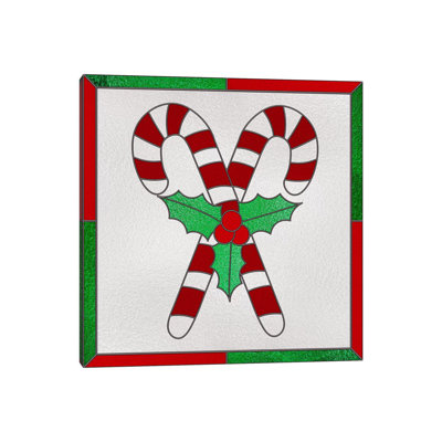 Peppermint Joy by 5by5collective - Wrapped Canvas Print