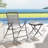 Folding Bistro Set with Adjustable Back, Small Patio Set, Grey
