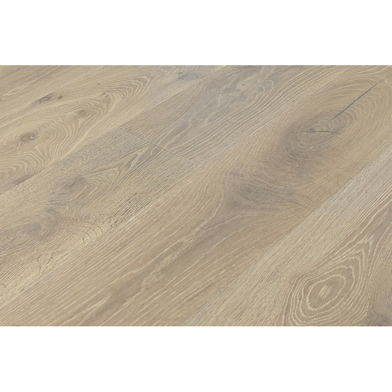 Plancher de bois franc d'ingénierie en chêne, Brun clair Melville