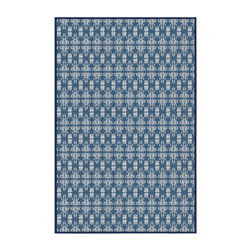 Damask Indoor Rug, Rectangle 2' x 4'
