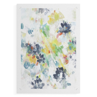 Wall Flower Patterns I -Canvas Print Only - NOT FRAMED
