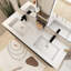 Ensemble de meuble-lavabo double 60 po avec surface solide 60 po-433716113-433716124