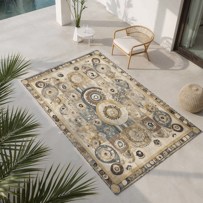 Tapis intérieur et extérieur Energetic Streak, Rectangle 1 pi 6 po x 2 pi 6 po