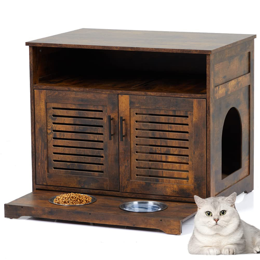 Tucker Murphy Pet™ Cat Litter Box Furniture Hidden, With Storage