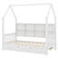 Lit en bois avec couchette et tablette-106760107