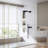 Modern Wall-Mounted Dual-Function Shower System With Rainfall & Waterfall Shower Head, Handheld Spray, Brass Valve, 3 Finish Options-123824190