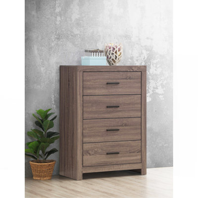 Commode rectangulaire à 4 tiroirs Geary Barrel Oak
