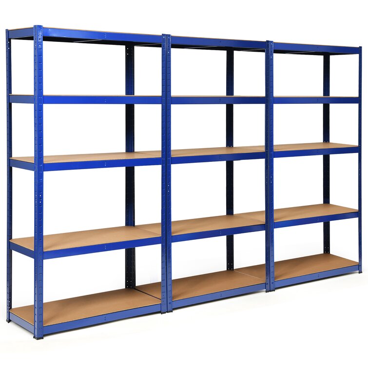 5-Tier Adjustable Steel Shelving Unit, Garage Storage Shelving Unit, Heavy Duty Shelving Unit WFX Utility Size: 72 H x 47.2 W x 23.6 D