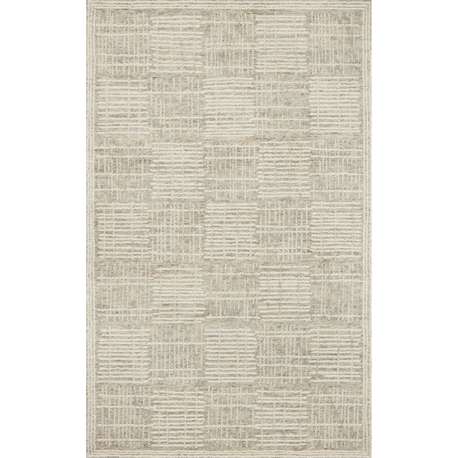 Dowell Hand-Woven Geometric Wool Rug, Rectangle 3'6" x 5'6"