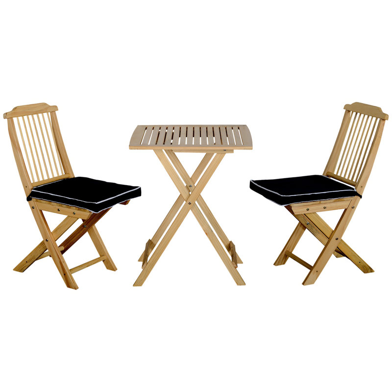 Ensemble bistro carré de 23,5 po pour 2 personnes Square, Naturel