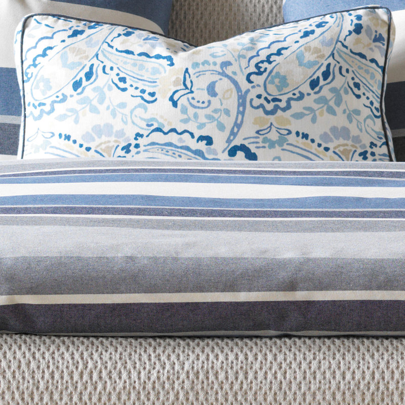 Wainscott Buff Fabric, Denim