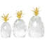 Ensemble de sculpture ananas 3 pièces Karakum