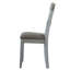 Ensemble de chaises à dossier en échelle deux tons gris et gris perle (ensemble de 2)