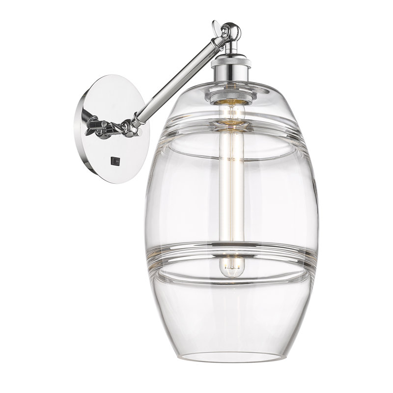 Applique murale en acier Vaz, Transparent, Chrome poli
