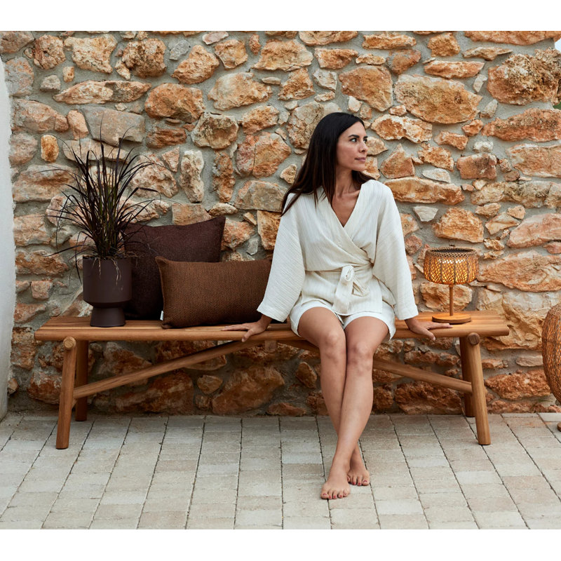 Sticks Outdoor Teak Bench