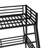 Metal Bunk Bed, Twin over Full Floor Bunk Bed Frame,Heavy-Duty Bunk Bed for Kids, Teens, Adults, Noise-reduced Design, Black-875496517