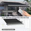 Auvent électrique 12 pi x 10 pi, auvent rétractable, protection contre les rayons UV avec télécommande et manivelle pour terrasse, balcon, cour-112604660-112604659